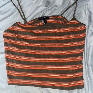 Orange and olive tank